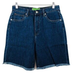 Sandrine Rose + Free People Womens High Rise Blue Denim Shorts Size 28
